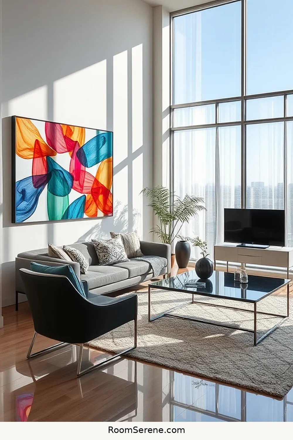 Glass Artwork to Enhance Creativity for 20 Inspiring Workspace Design Ideas Using Glass in Your Living Room