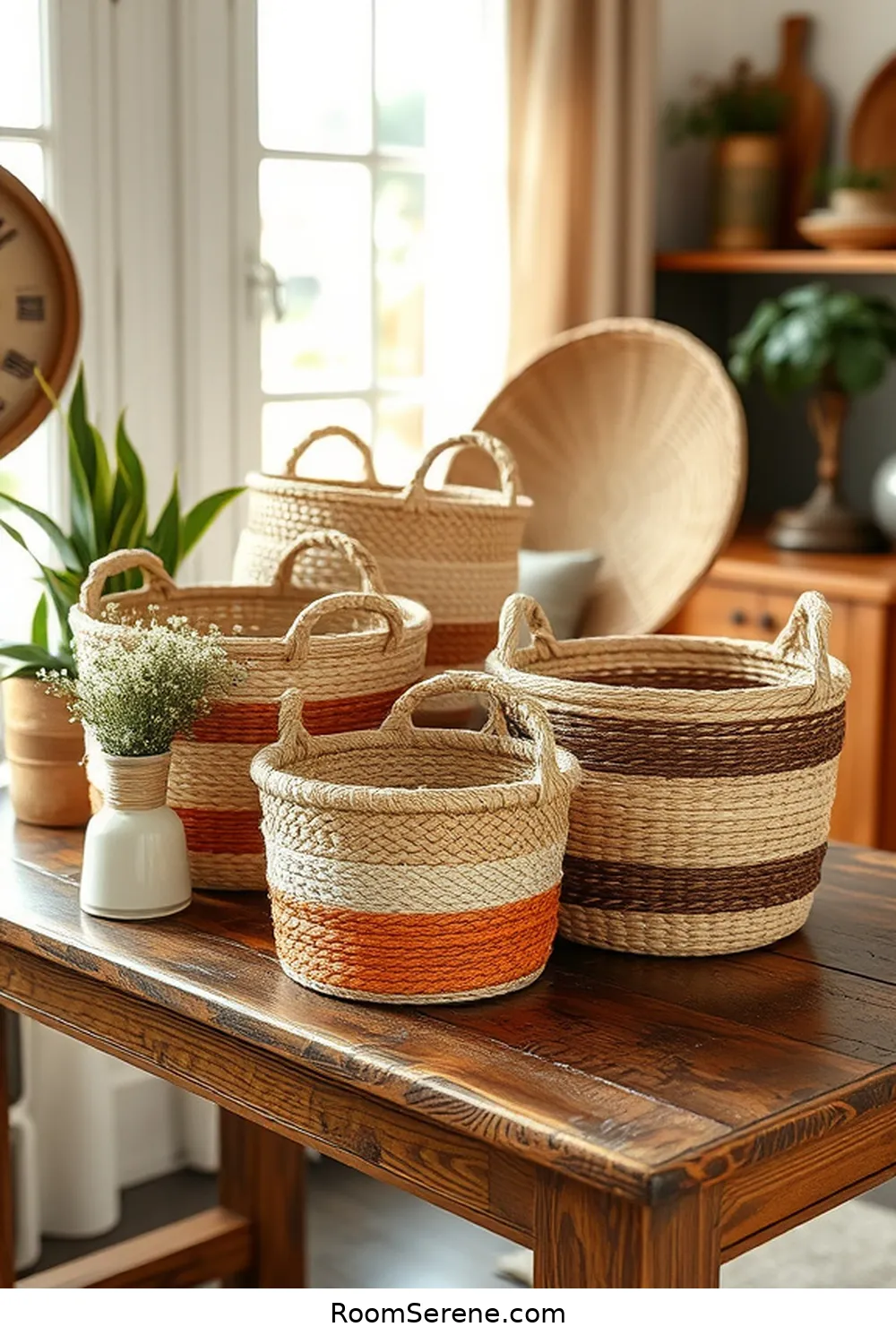 20 Natural Fiber Essentials for Comfort in Your Cozy Home Office 4 Jute Baskets for 20 Natural Fiber Essentials for Comfort in Your Cozy Home Office