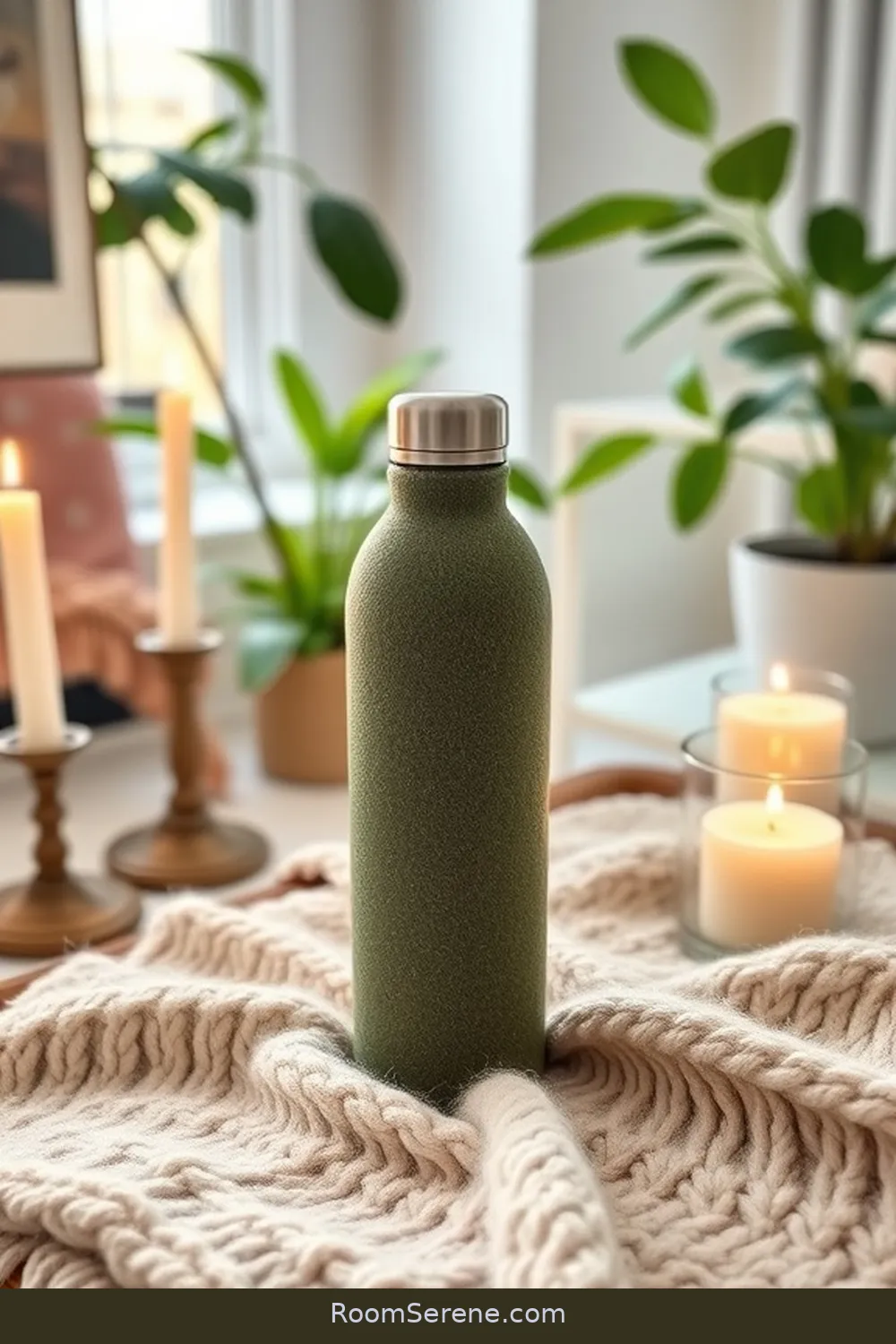 20 Natural Fiber Essentials for Comfort in Your Cozy Home Office 21 Wool Insulated Water Bottle for 20 Natural Fiber Essentials for Comfort in Your Cozy Home Office
