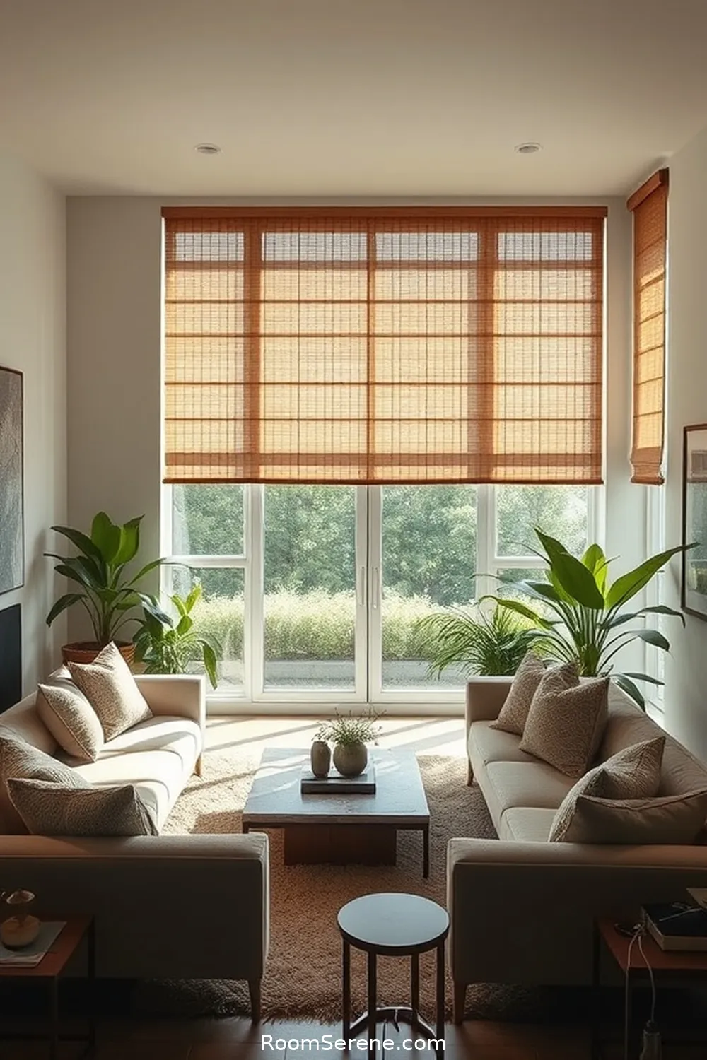 20 Smart Home Features Enhancing Your Living Room Using Natural Fibers 5 Automated Blinds Crafted From Jute for 20 Smart Home Features Enhancing Your Living Room Using Natural Fibers