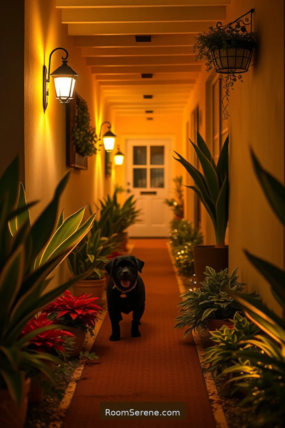 Position Lights Near Pet Pathways for 20 Tips for Using Solar-Powered Lights in a Pet-Friendly Hallway