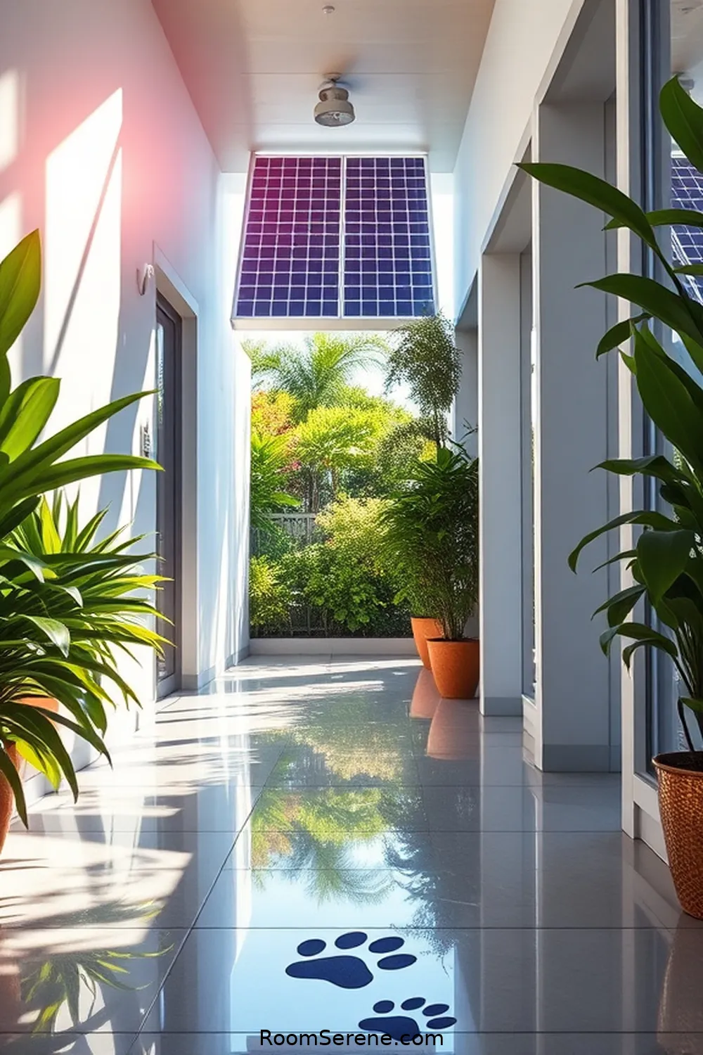 Regularly Clean Solar Panels for 20 Tips for Using Solar-Powered Lights in a Pet-Friendly Hallway
