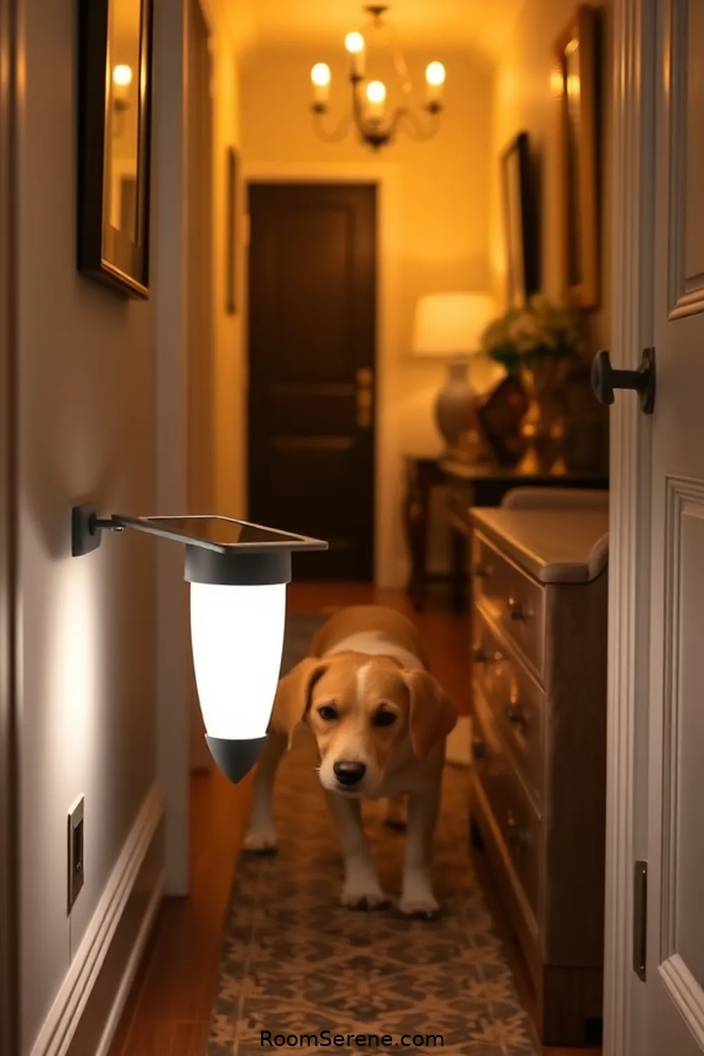 Use Solar-Powered Nightlights for 20 Tips for Using Solar-Powered Lights in a Pet-Friendly Hallway