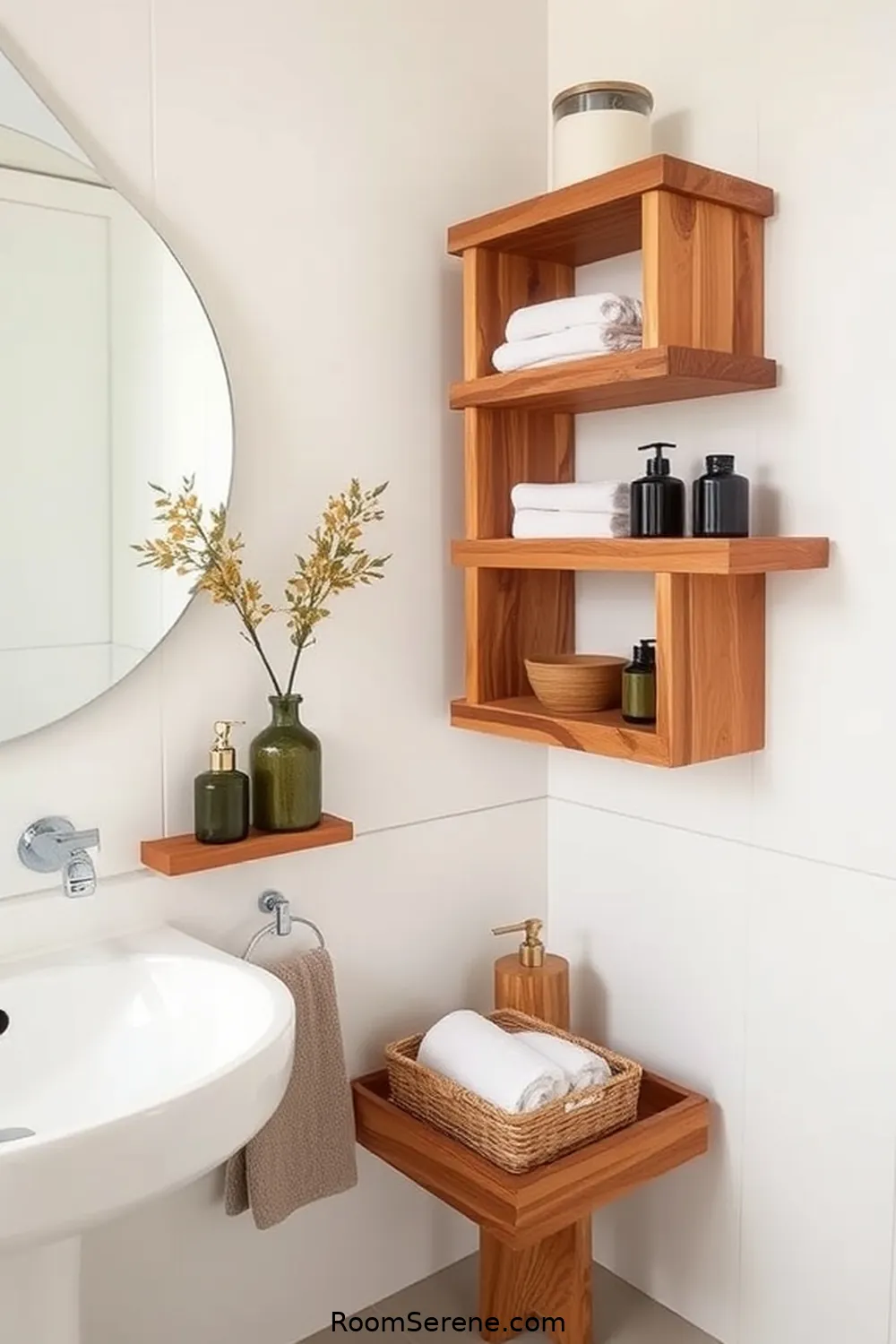 20 Ways to Boost Energy Efficiency in Your Bathroom Using Recycled Wood 14 Create Wooden Accessories for Organizing for 20 Ways to Boost Energy Efficiency in Your Bathroom Using Recycled Wood