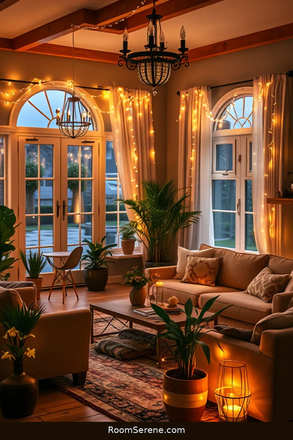 20 Ways to Boost Energy Efficiency in Your Living Room Using Solar-Powered Lights 11 Add Solar Fairy Lights for a Magical Touch for 20 Ways to Boost Energy Efficiency in Your Living Room Using Solar-Powered Lights