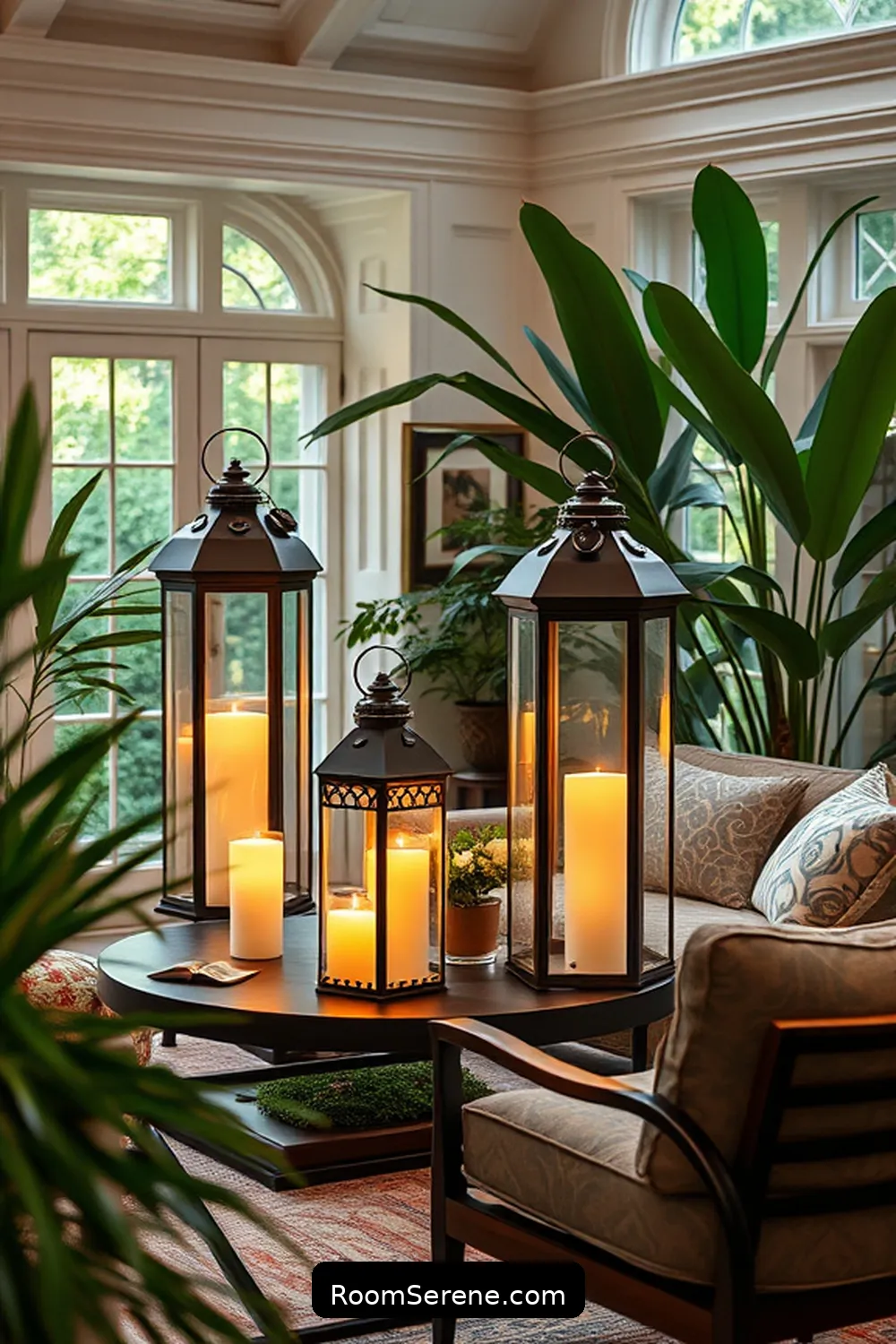 20 Ways to Boost Energy Efficiency in Your Living Room Using Solar-Powered Lights 4 Use Solar Lanterns for Accents for 20 Ways to Boost Energy Efficiency in Your Living Room Using Solar-Powered Lights