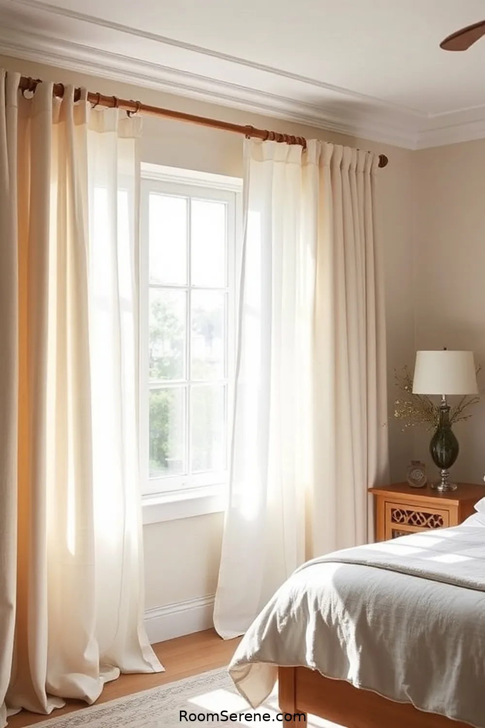 Make Recycled Wood Curtains Rods for 20 Ways to Boost Energy Efficiency in the Bedroom Using Recycled Wood