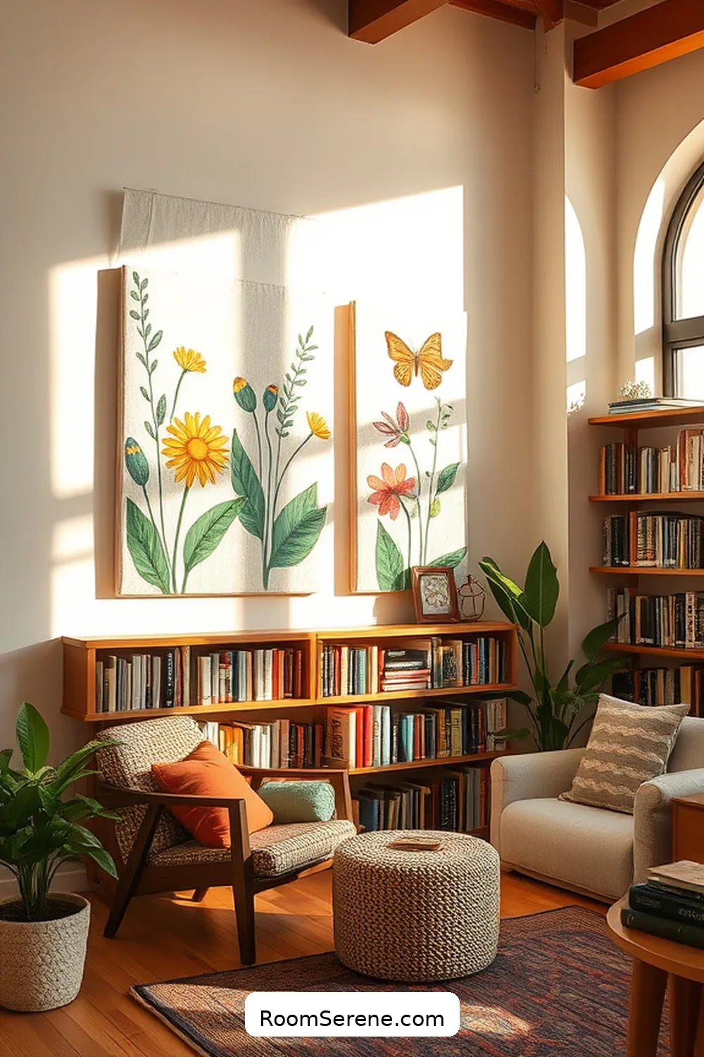 20 Ways to Enhance Comfort and Coziness in Your Library Using Organic Cotton 16 Organic Cotton Wall Art for a Personal Touch for 20 Ways to Enhance Comfort and Coziness in Your Library Using Organic Cotton