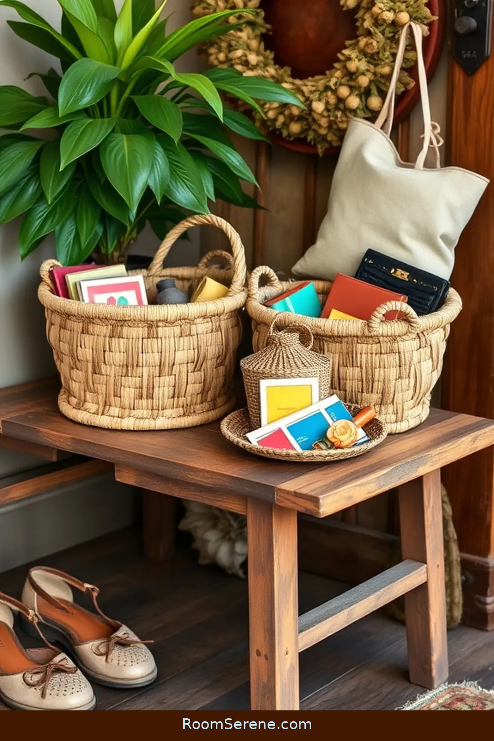21 Creative Organization Ideas for Your Entryway Using Recycled Wood 14 Wooden Baskets for Small Items for 21 Creative Organization Ideas for Your Entryway Using Recycled Wood