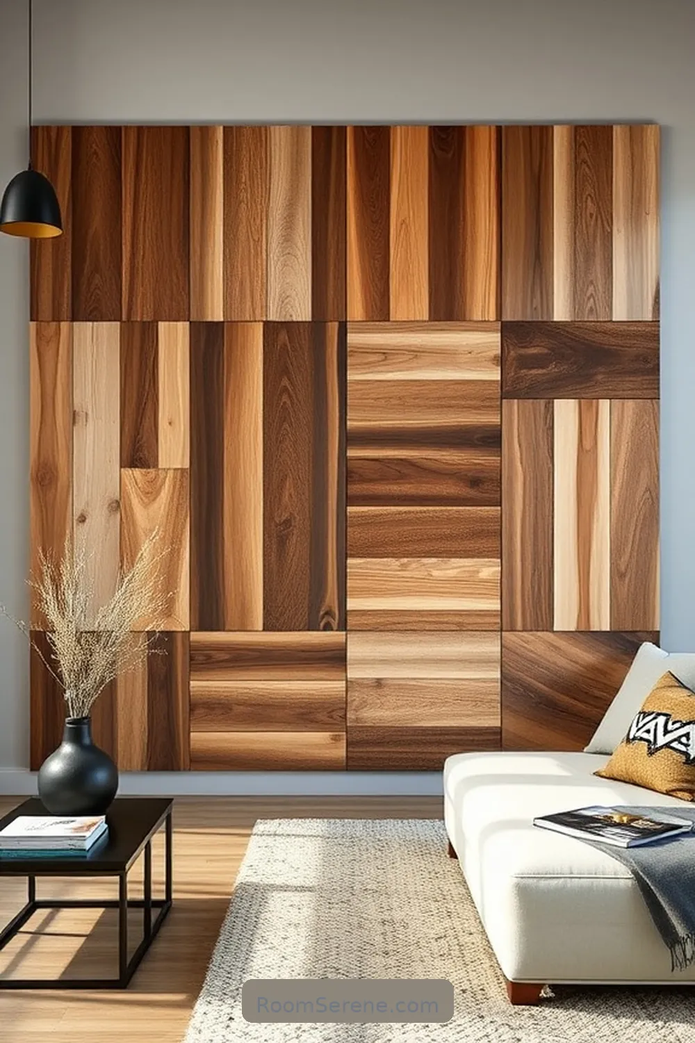 21 Creative Ways for Living Room Organization Using Recycled Wood 14 Customizable Wall Panels for 21 Creative Ways for Living Room Organization Using Recycled Wood