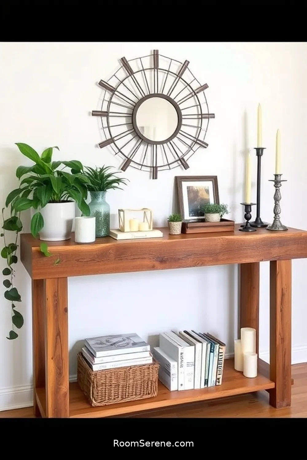 21 Creative Ways for Living Room Organization Using Recycled Wood 6 DIY Console Table for 21 Creative Ways for Living Room Organization Using Recycled Wood