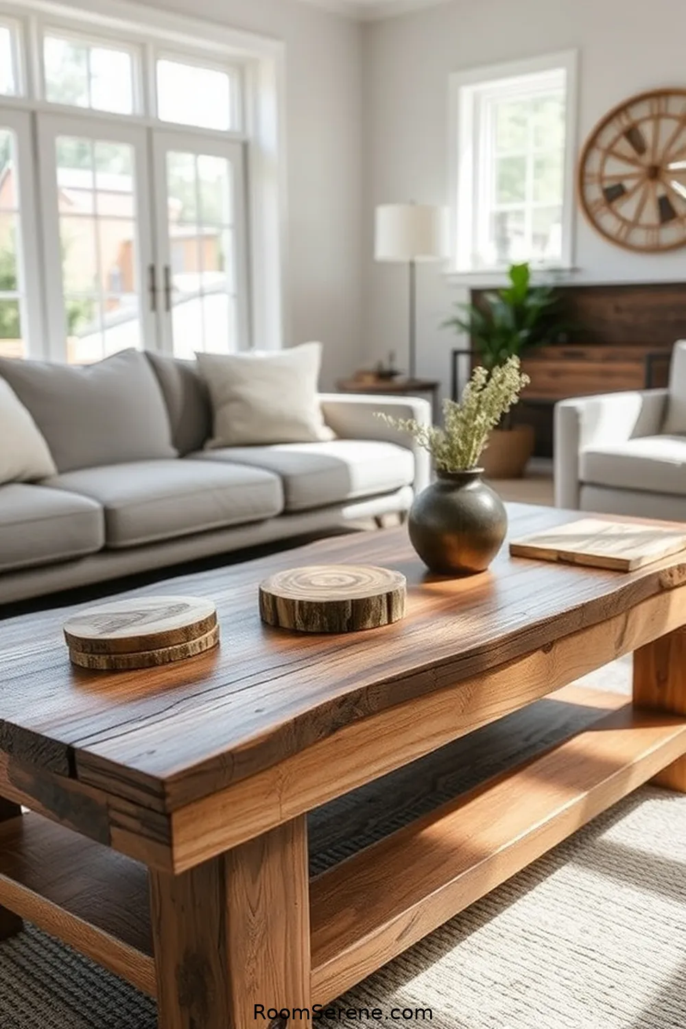21 Creative Ways for Living Room Organization Using Recycled Wood 15 Handmade Coasters for 21 Creative Ways for Living Room Organization Using Recycled Wood