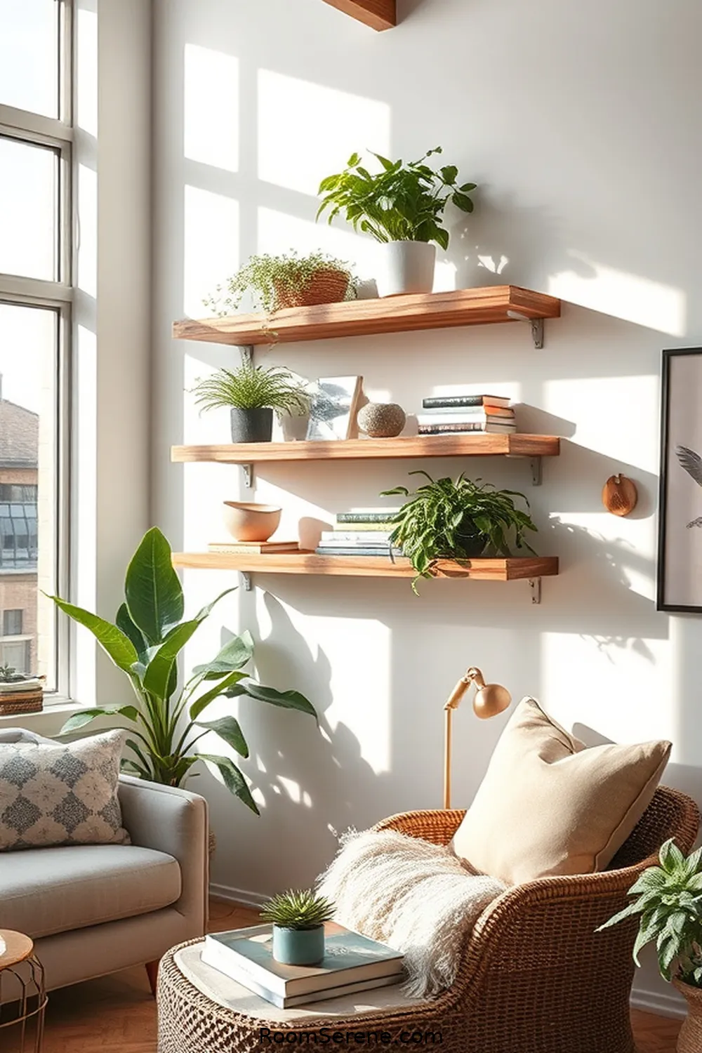 21 Creative Ways for Living Room Organization Using Recycled Wood 2 Reclaimed Wood Shelves for 21 Creative Ways for Living Room Organization Using Recycled Wood