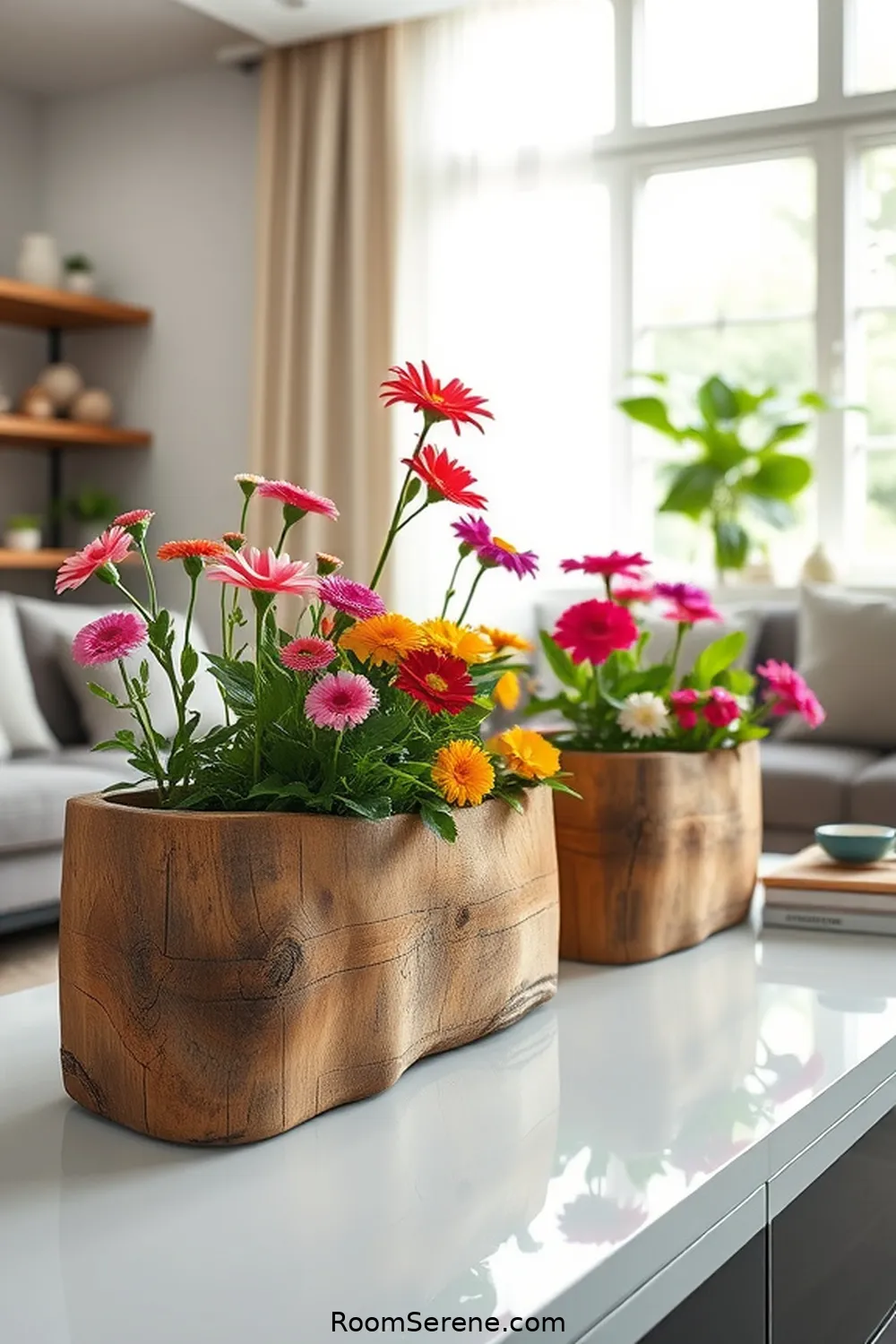21 Creative Ways for Living Room Organization Using Recycled Wood 13 Repurposed Wood Planters for 21 Creative Ways for Living Room Organization Using Recycled Wood