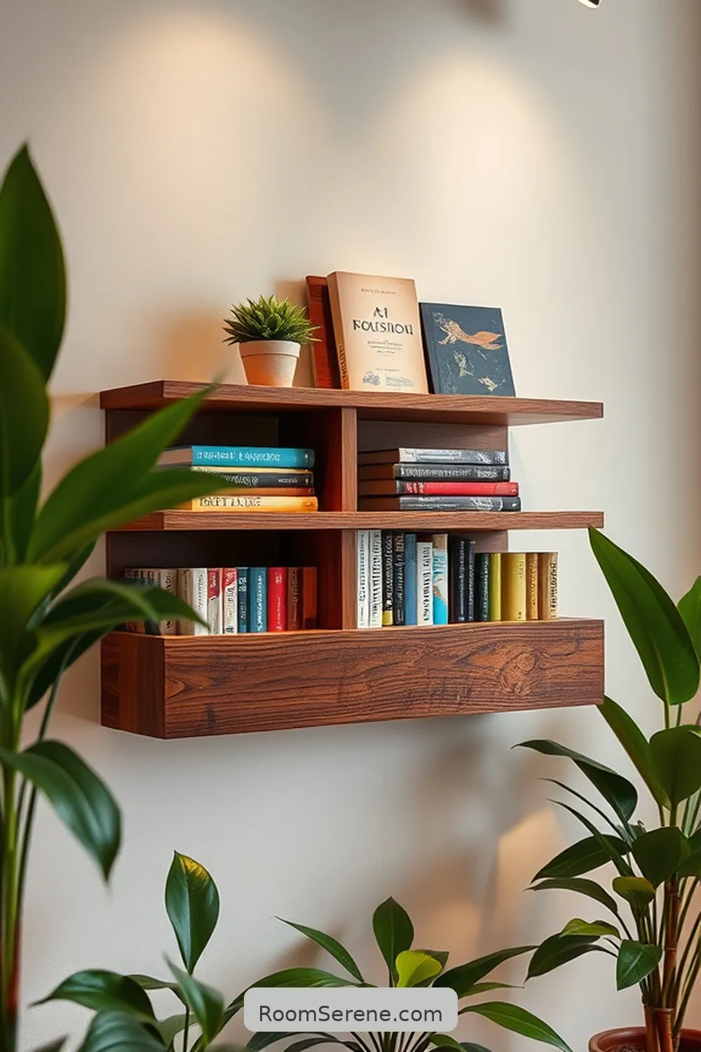 21 Creative Ways for Living Room Organization Using Recycled Wood 7 Wall-Mounted Book Rack for 21 Creative Ways for Living Room Organization Using Recycled Wood