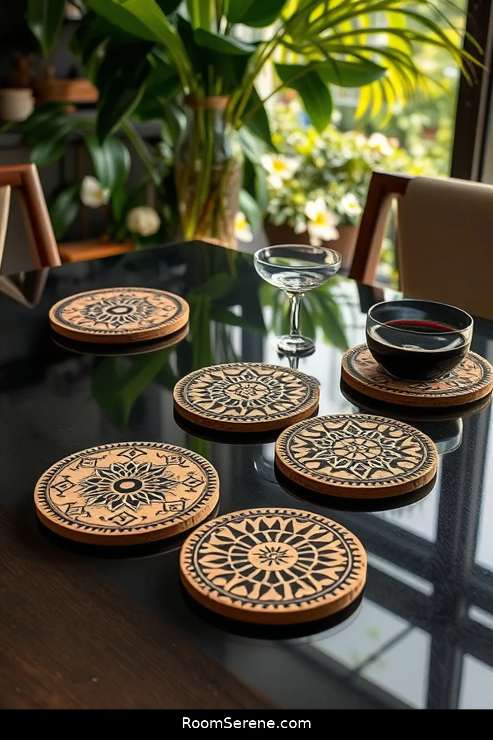 21 Creative Workspace Design Ideas Using Cork in Your Dining Room 5 Cork Coasters With Inspirational Quotes for 21 Creative Workspace Design Ideas Using Cork in Your Dining Room