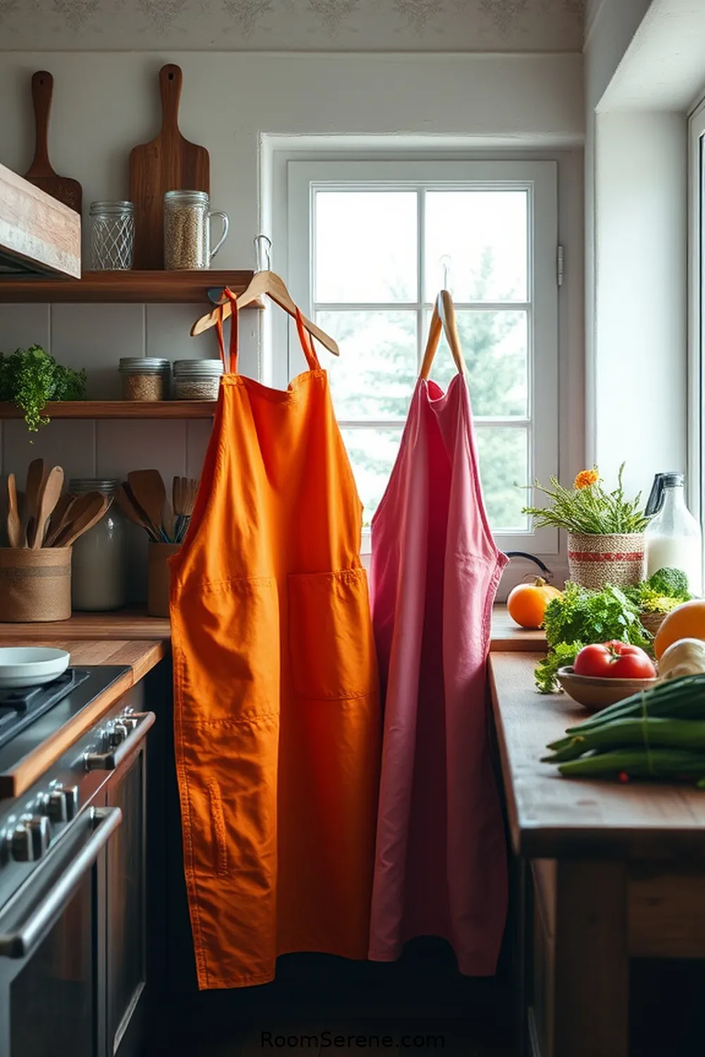 Stylish Organic Cotton Aprons for 21 Inspiring Ways to Use Organic Cotton in Kitchen Workspace Design