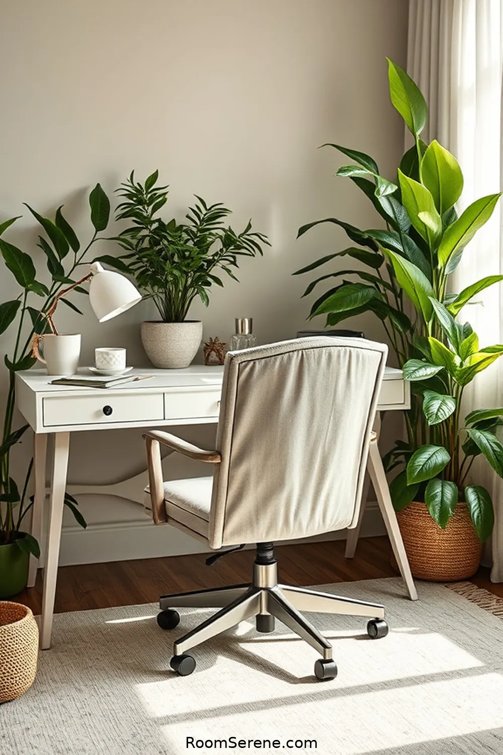 21 Inspiring Workspace Design Ideas for Your Bedroom Using Organic Cotton 7 Opt for an Organic Cotton Desk Chair Cover for 21 Inspiring Workspace Design Ideas for Your Bedroom Using Organic Cotton