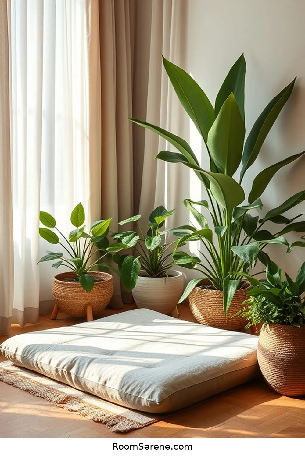 21 Inspiring Workspace Design Ideas for Your Bedroom Using Organic Cotton 14 Set up a Relaxing Meditation Corner With Organic Cotton for 21 Inspiring Workspace Design Ideas for Your Bedroom Using Organic Cotton