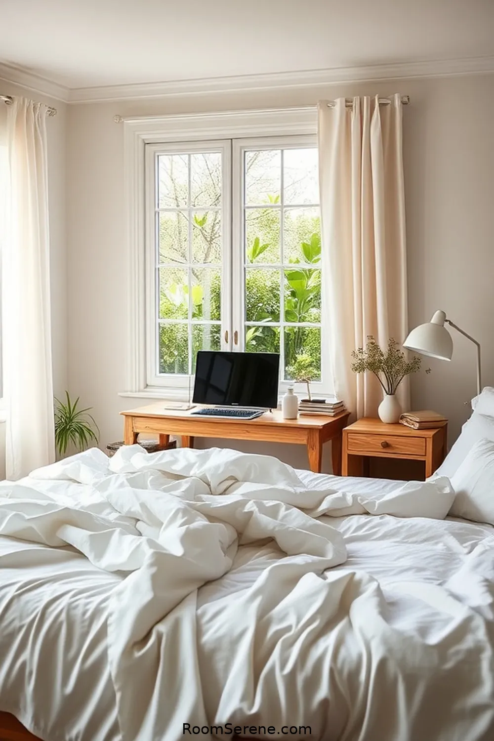 21 Inspiring Workspace Design Ideas for Your Bedroom Using Organic Cotton 11 Use Organic Cotton Bedding to Enhance Comfort for 21 Inspiring Workspace Design Ideas for Your Bedroom Using Organic Cotton