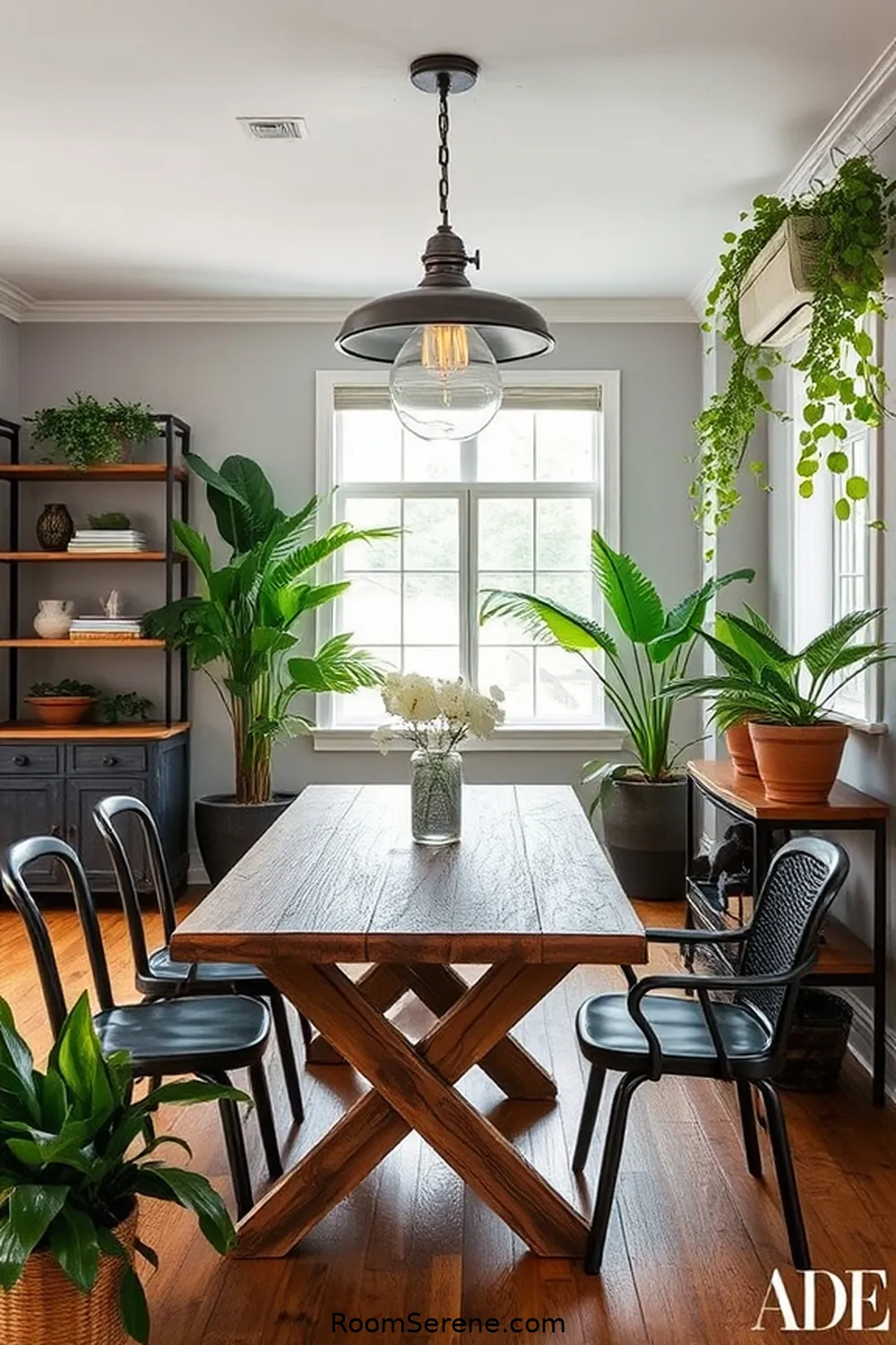 21 Inspiring Workspace Design Ideas for Your Dining Room Using Reclaimed Materials 20 Reclaimed Metal Accents for Industrial Vibes for 21 Inspiring Workspace Design Ideas for Your Dining Room Using Reclaimed Materials