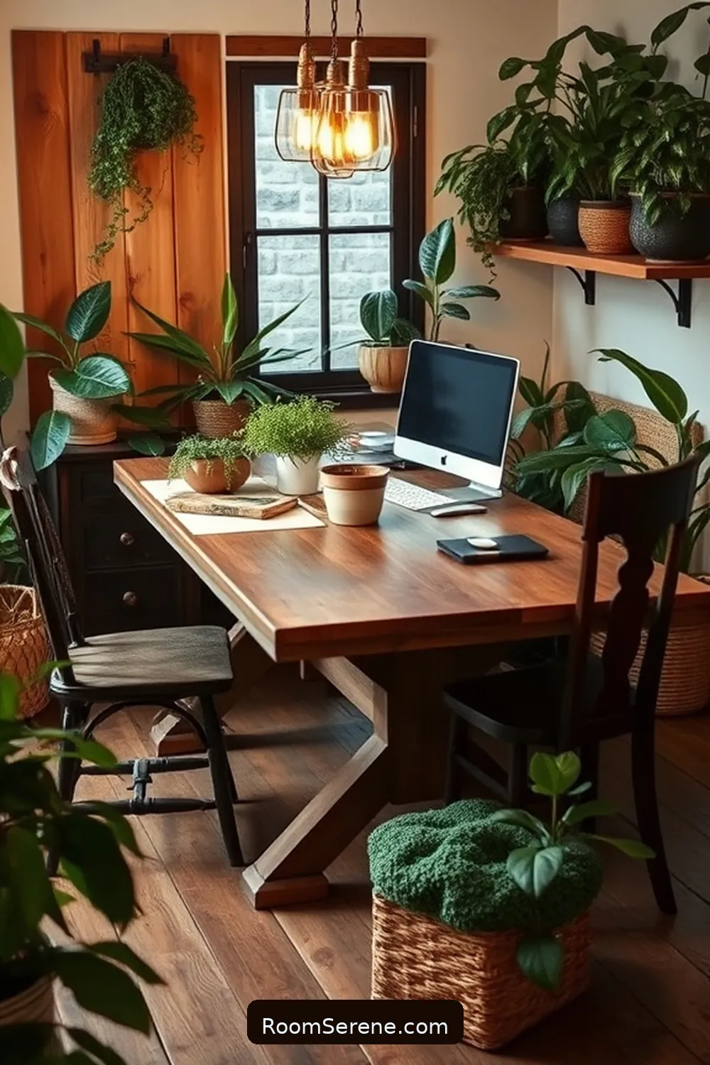 21 Inspiring Workspace Design Ideas for Your Dining Room Using Reclaimed Materials 3 Vintage Dining Table as a Workstation for 21 Inspiring Workspace Design Ideas for Your Dining Room Using Reclaimed Materials