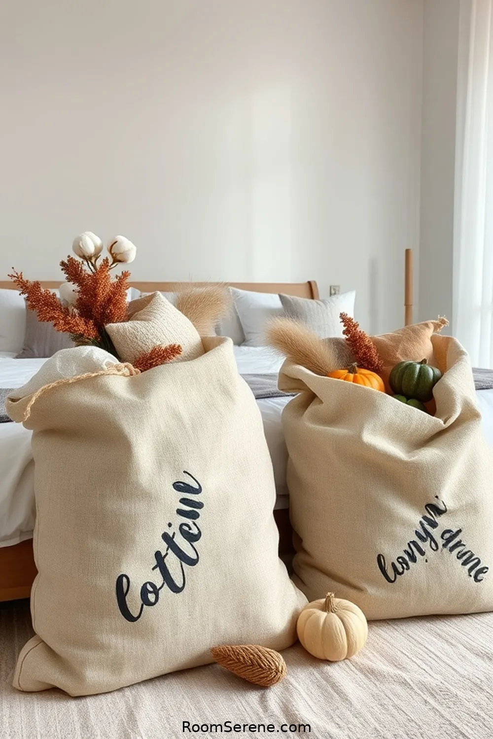21 Tips for Bedroom Organization Using Organic Cotton 20 Store Seasonal Items in Organic Cotton Sacks for 21 Tips for Bedroom Organization Using Organic Cotton