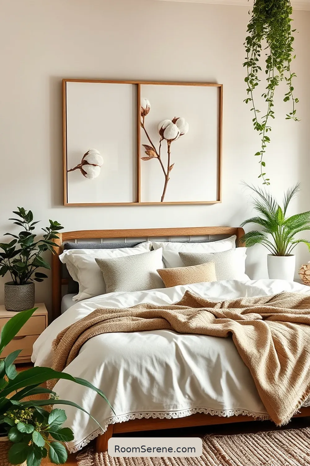 21 Tips for Bedroom Organization Using Organic Cotton 14 Use Organic Cotton Wall Art for 21 Tips for Bedroom Organization Using Organic Cotton
