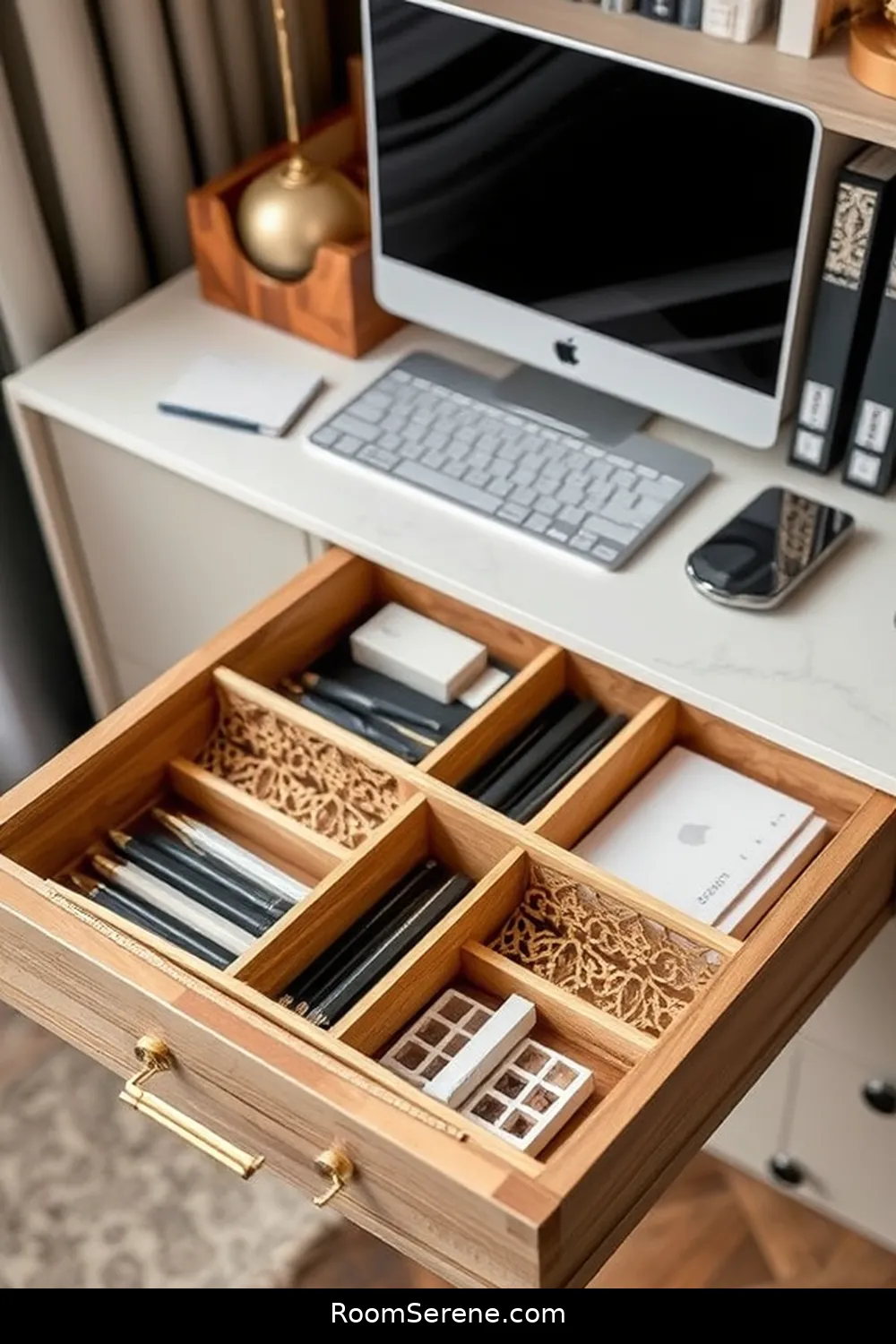 22 Creative Storage Solutions for Home Office Using Recycled Wood 8 DIY Wooden Drawer Dividers for 22 Creative Storage Solutions for Home Office Using Recycled Wood