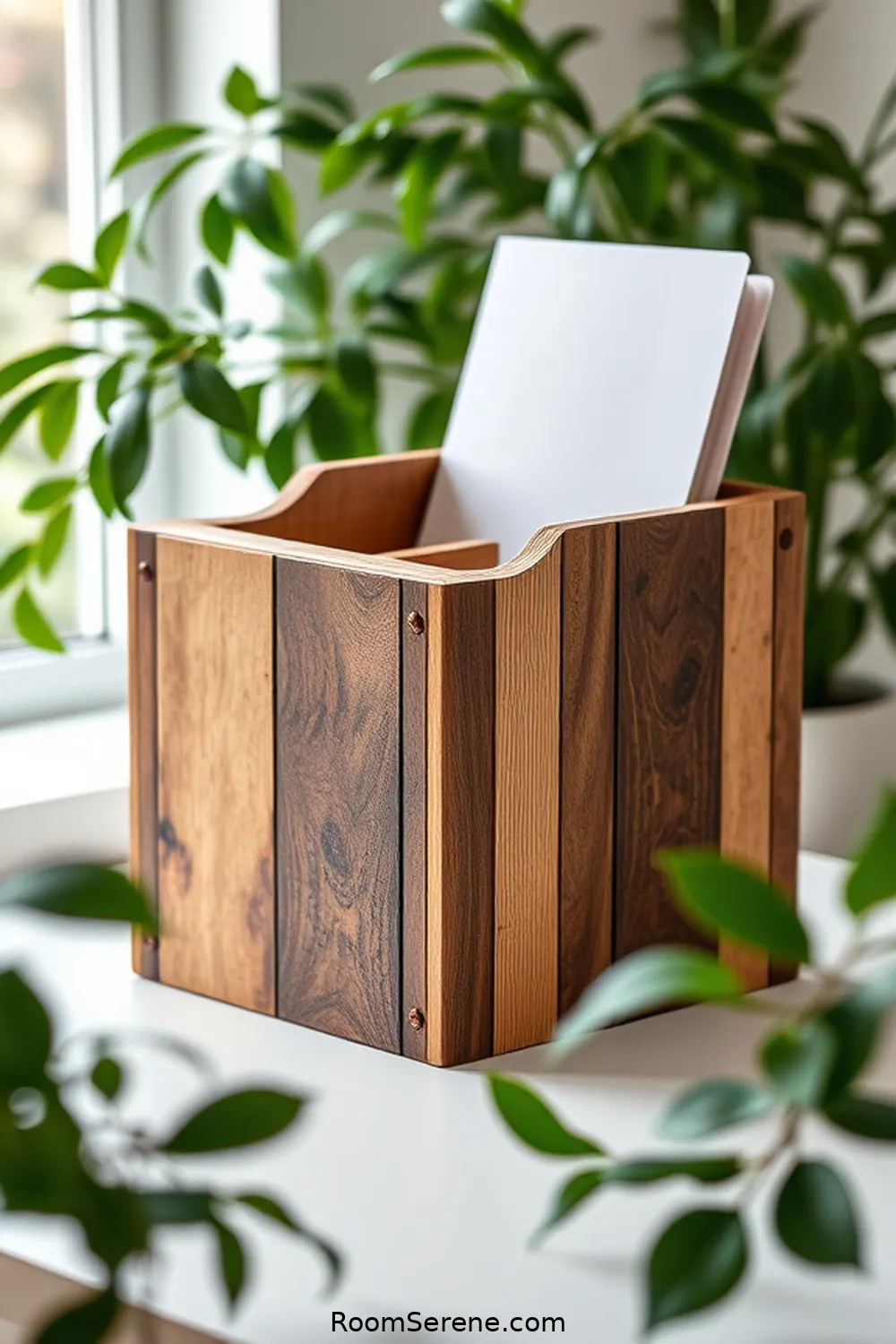 22 Creative Storage Solutions for Home Office Using Recycled Wood 18 Pallet Wood File Holder for 22 Creative Storage Solutions for Home Office Using Recycled Wood