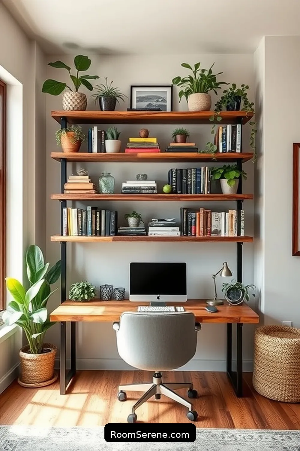 22 Creative Storage Solutions for Home Office Using Recycled Wood 2 Reclaimed Wood Shelves for 22 Creative Storage Solutions for Home Office Using Recycled Wood
