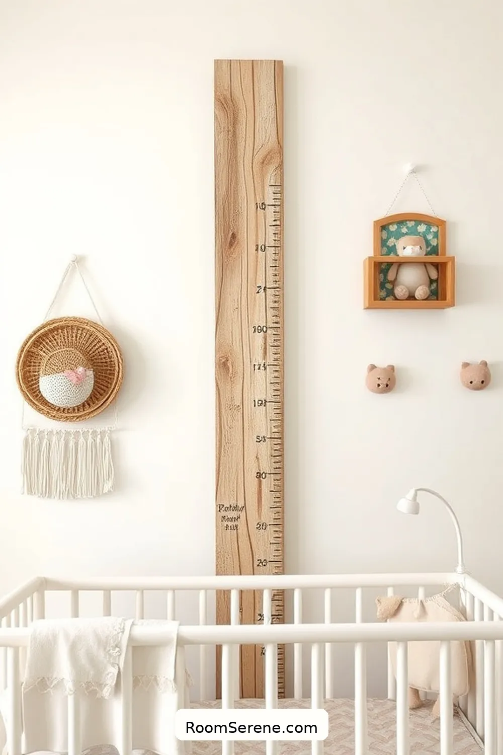 22 Creative Ways to Design a Nursery Workspace Using Recycled Wood 11 Construct a Custom Growth Chart for 22 Creative Ways to Design a Nursery Workspace Using Recycled Wood