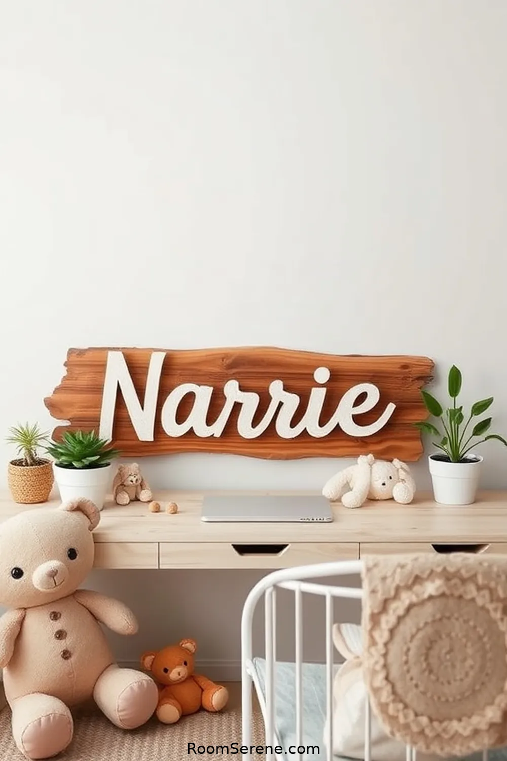 22 Creative Ways to Design a Nursery Workspace Using Recycled Wood 16 Create a Personalized Name Sign for 22 Creative Ways to Design a Nursery Workspace Using Recycled Wood