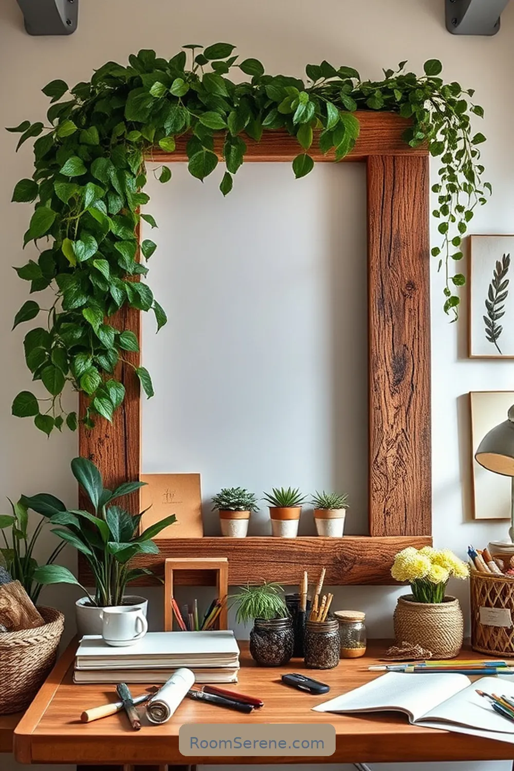 22 Creative Ways to Design a Nursery Workspace Using Recycled Wood 12 Create a Reclaimed Wood Picture Frame for 22 Creative Ways to Design a Nursery Workspace Using Recycled Wood