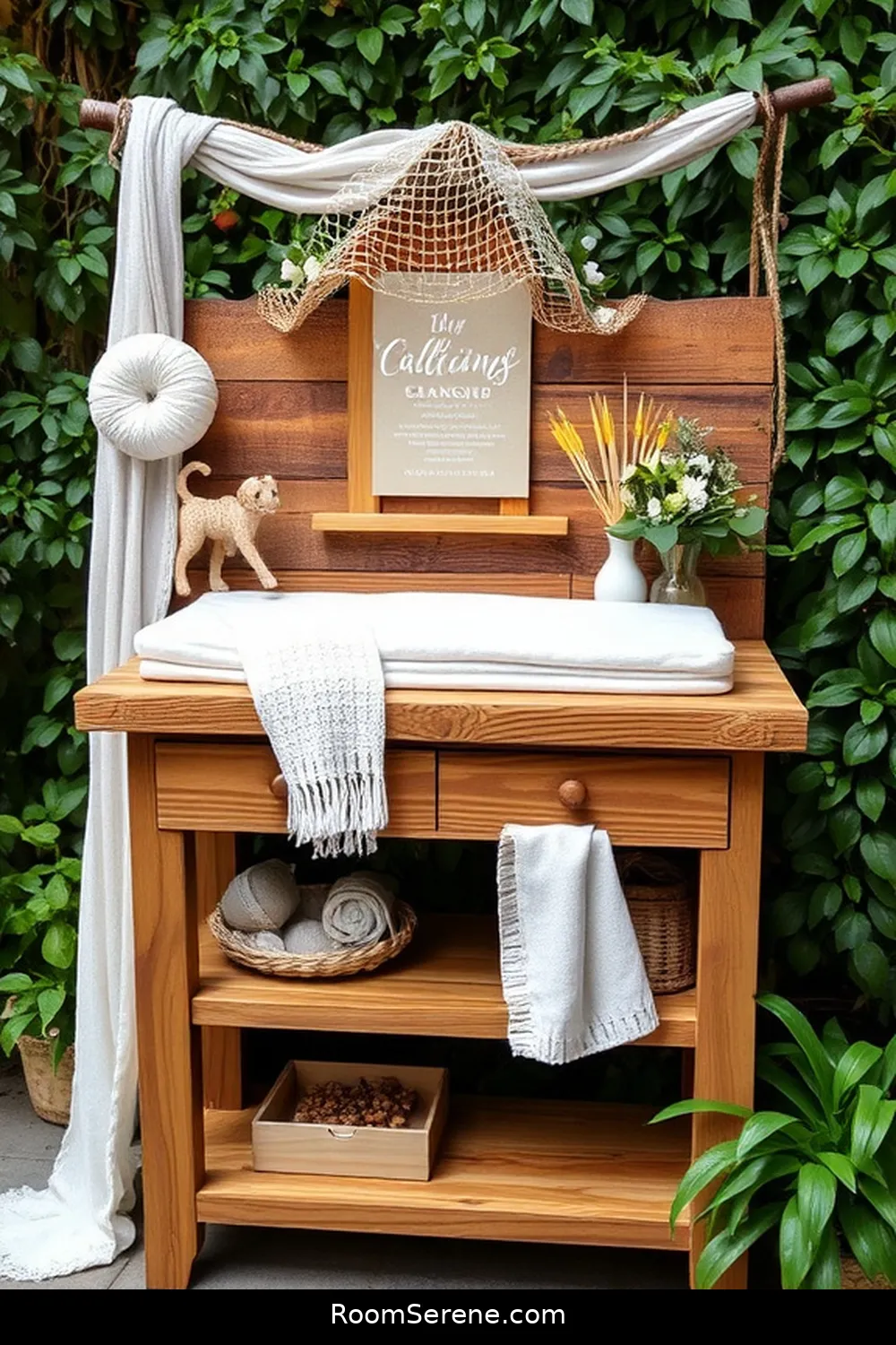 22 Creative Ways to Design a Nursery Workspace Using Recycled Wood 21 Create a Unique Changing Pad Stand for 22 Creative Ways to Design a Nursery Workspace Using Recycled Wood