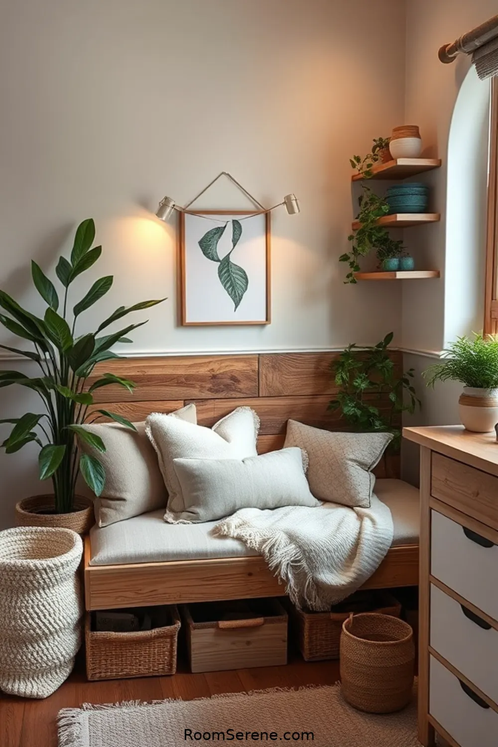 22 Creative Ways to Design a Nursery Workspace Using Recycled Wood 22 Design a Cozy Corner Bench for 22 Creative Ways to Design a Nursery Workspace Using Recycled Wood