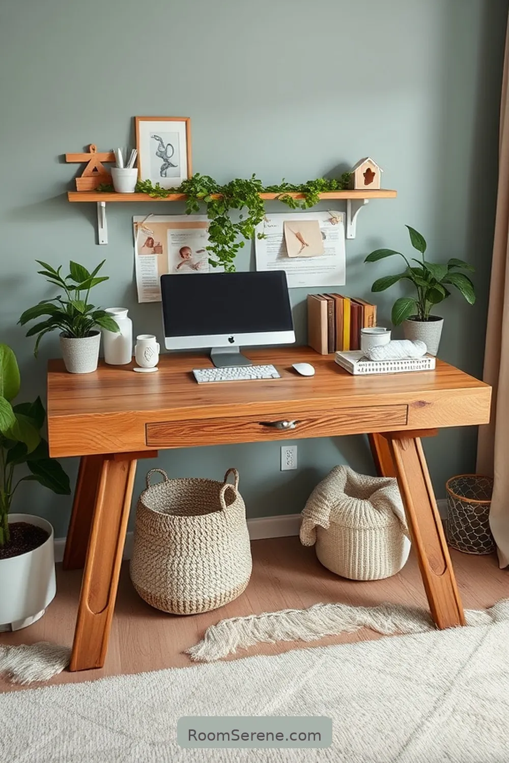 22 Creative Ways to Design a Nursery Workspace Using Recycled Wood 7 Make a Stylish Desk for Parents for 22 Creative Ways to Design a Nursery Workspace Using Recycled Wood