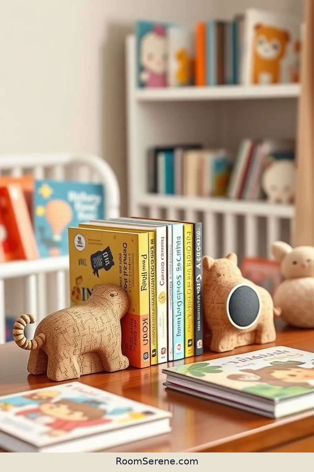 22 Smart Home Features Using Cork for Your Nursery 20 Cork Bookends With Built-In Bluetooth Speakers for 22 Smart Home Features Using Cork for Your Nursery
