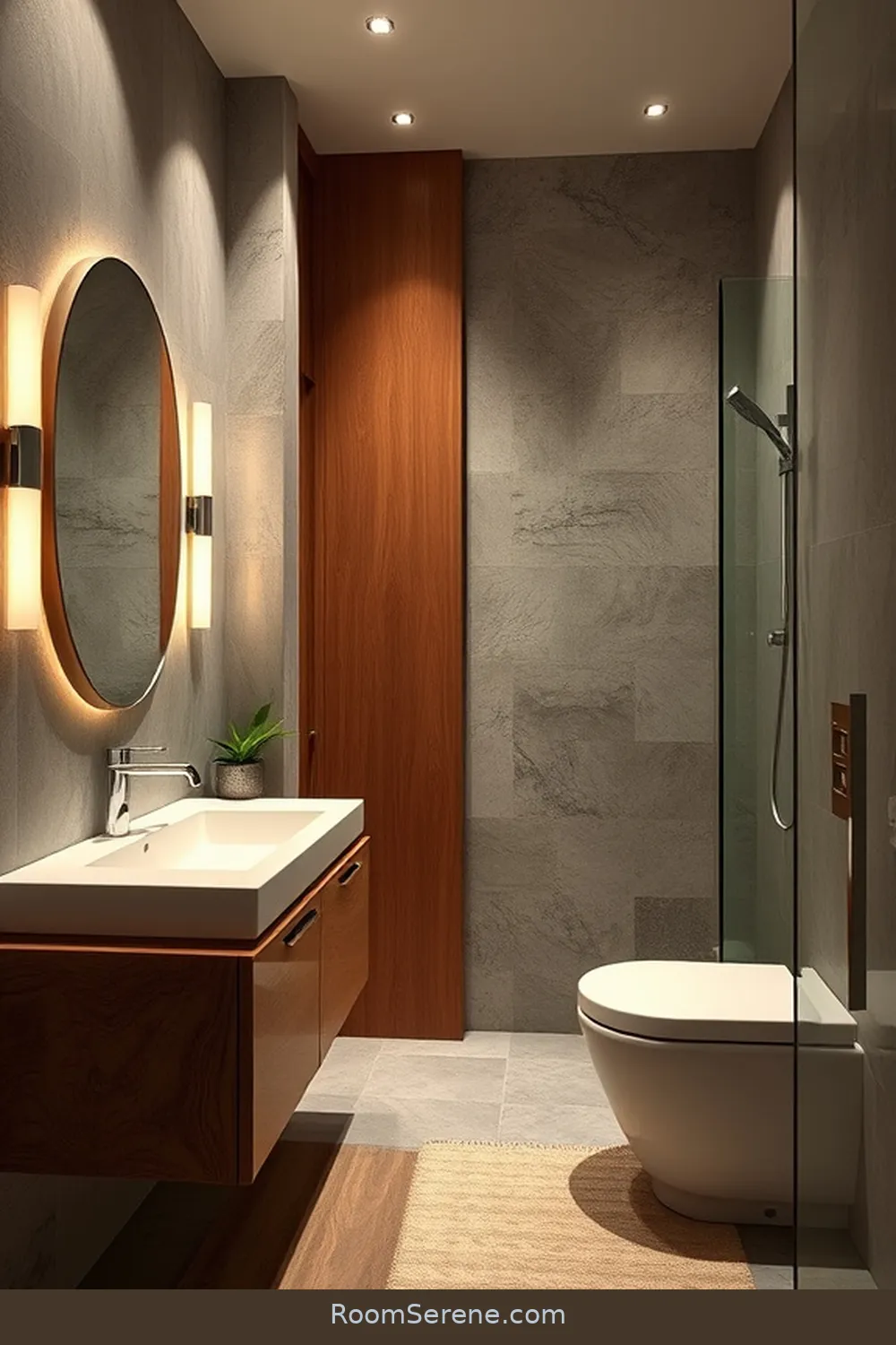 22 Smart Home Features for Bathrooms Using Recycled Wood 3 Automated Lighting Controls for 22 Smart Home Features for Bathrooms Using Recycled Wood