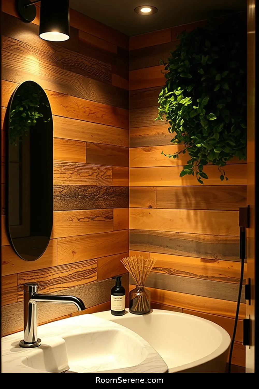 22 Smart Home Features for Bathrooms Using Recycled Wood 16 Motion-Sensor Lighting for 22 Smart Home Features for Bathrooms Using Recycled Wood