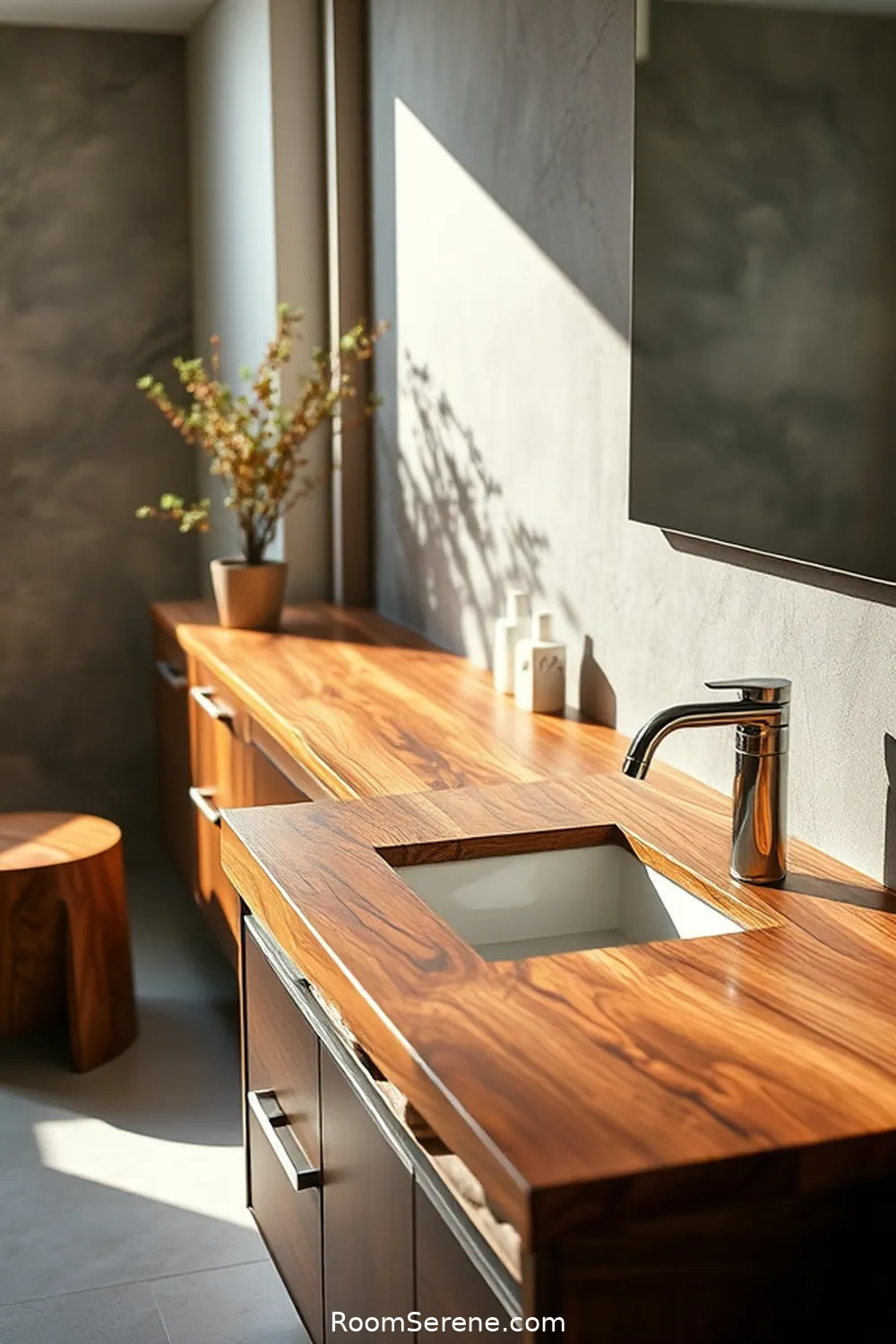 22 Smart Home Features for Bathrooms Using Recycled Wood 15 Recycled Wood Countertops for 22 Smart Home Features for Bathrooms Using Recycled Wood