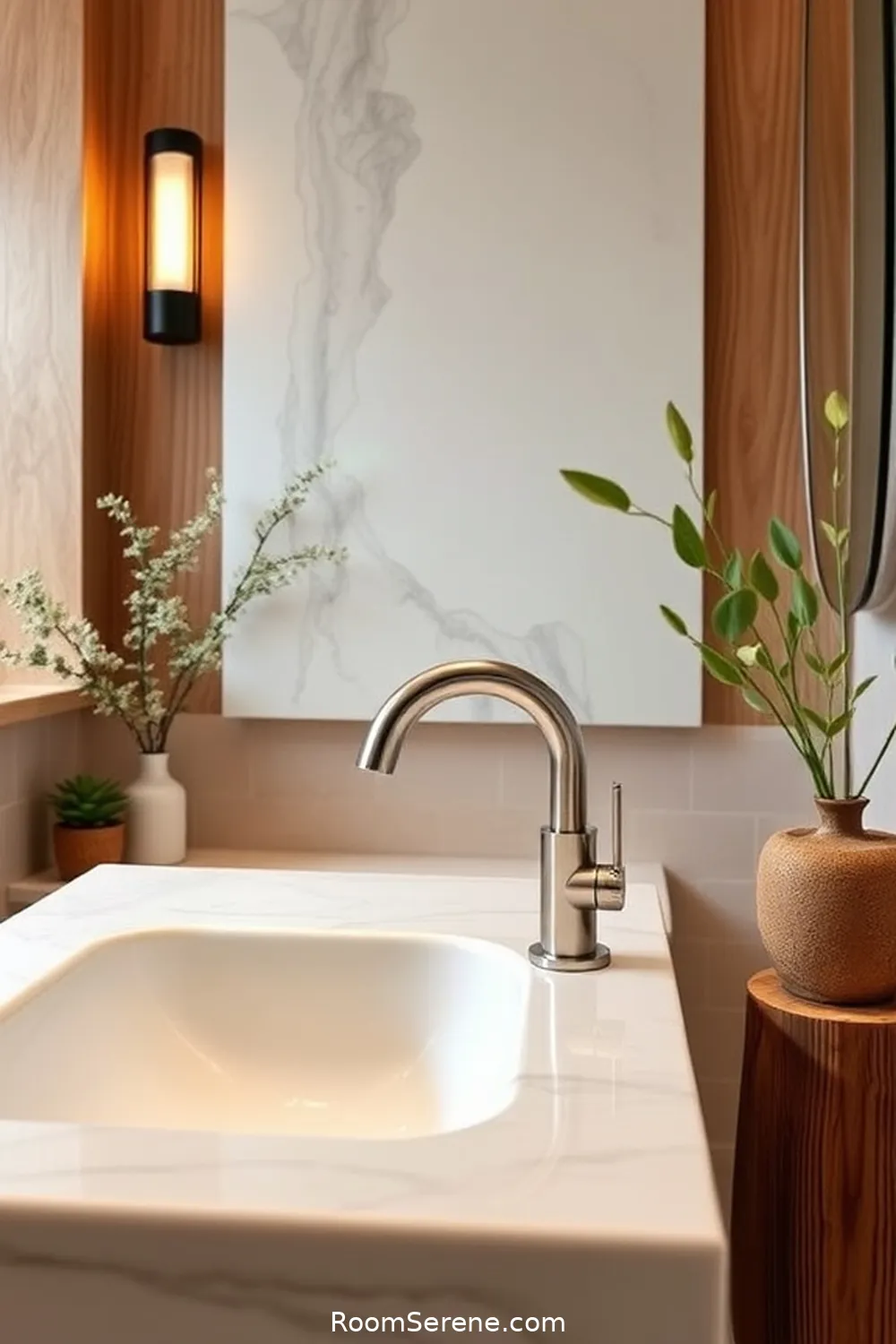 22 Smart Home Features for Bathrooms Using Recycled Wood 4 Touchless Faucets for 22 Smart Home Features for Bathrooms Using Recycled Wood