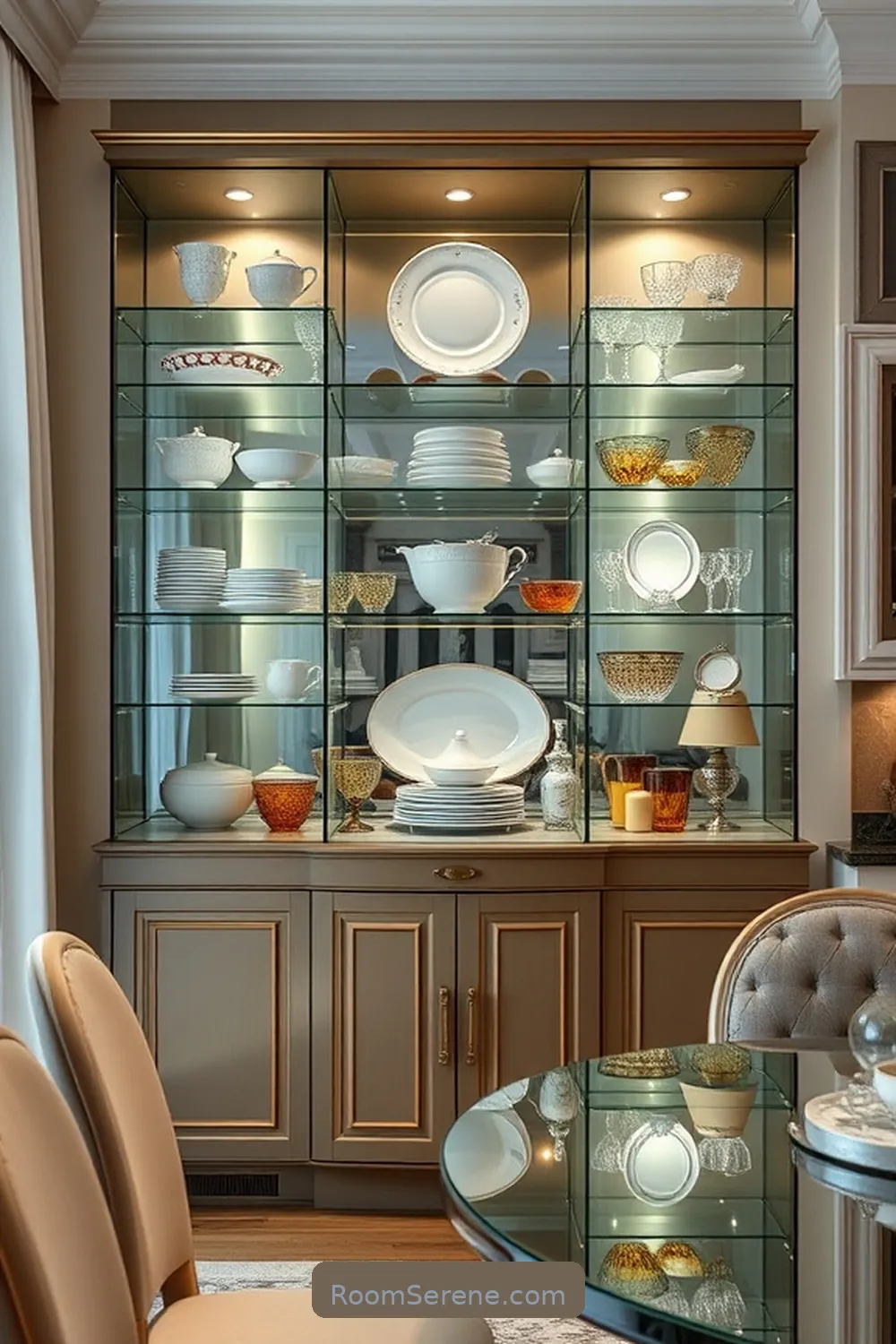 Custom Glass Dish Cabinets for 22 Stylish Glass Storage Solutions for Using in Your Dining Room