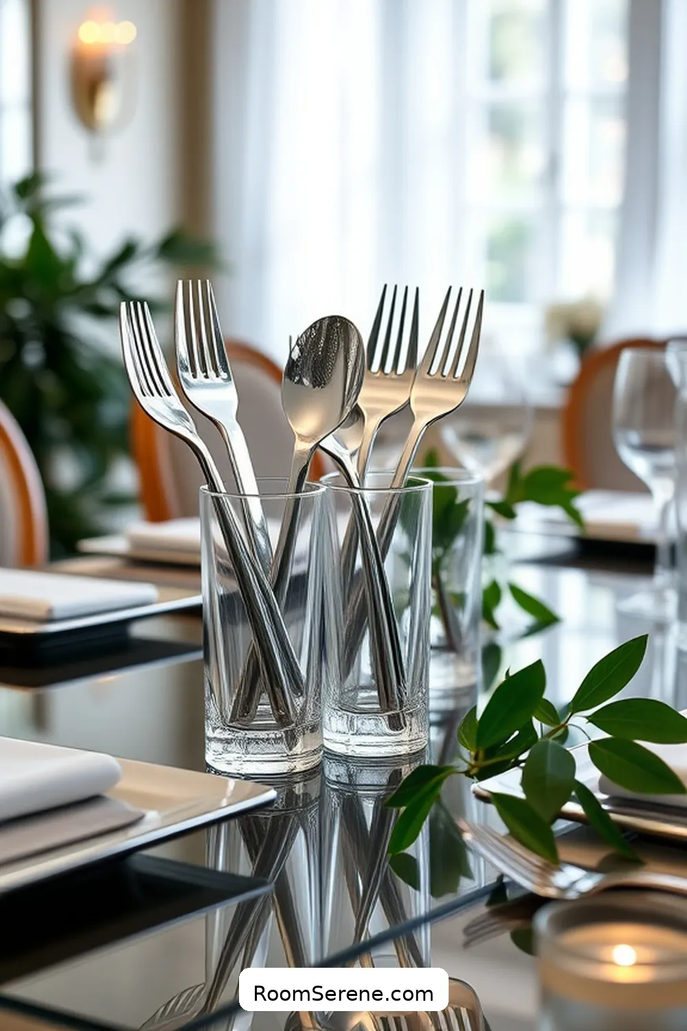 Elegant Glass Utensil Holders for 22 Stylish Glass Storage Solutions for Using in Your Dining Room