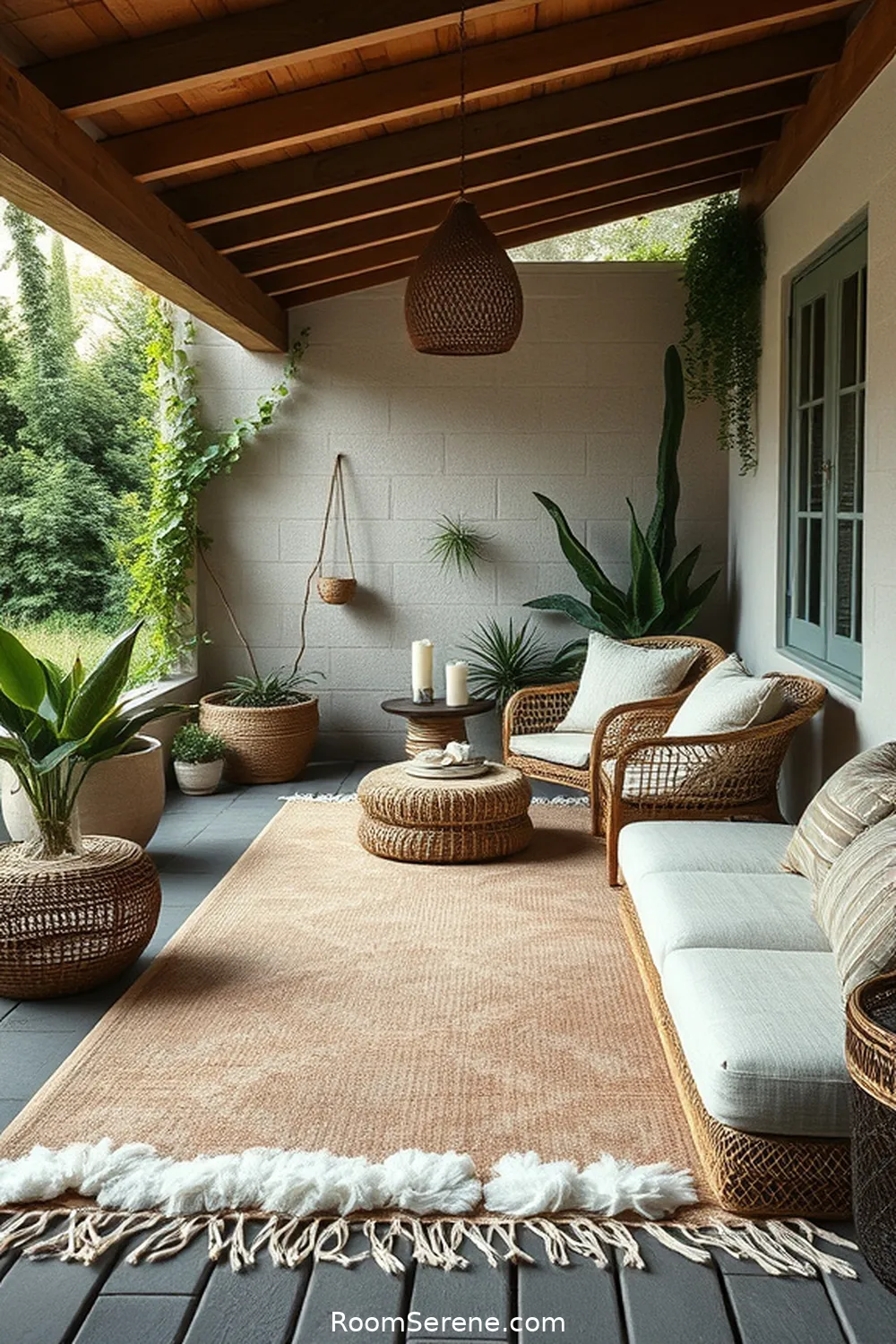 22 Ways to Create Comfort and Coziness Using Organic Cotton on Your Outdoor Patio 6 Organic Cotton Outdoor Rugs for Texture for 22 Ways to Create Comfort and Coziness Using Organic Cotton on Your Outdoor Patio
