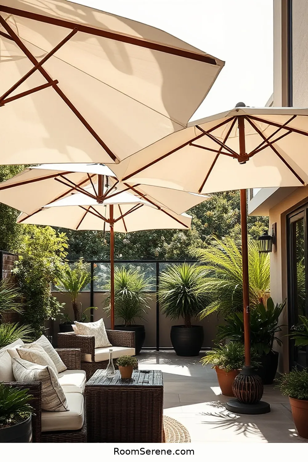 22 Ways to Create Comfort and Coziness Using Organic Cotton on Your Outdoor Patio 5 Stylish Organic Cotton Umbrellas for Shade for 22 Ways to Create Comfort and Coziness Using Organic Cotton on Your Outdoor Patio