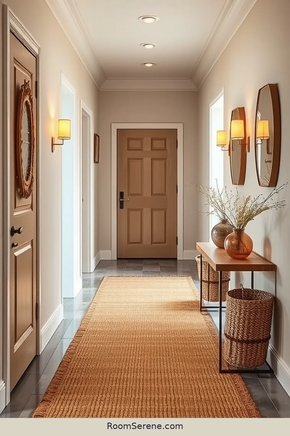 22 Ways to Create Comfort and Coziness in Your Hallway Using Natural Fibers 14 Employ Seagrass Area Rugs for 22 Ways to Create Comfort and Coziness in Your Hallway Using Natural Fibers