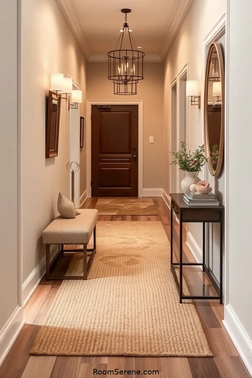 22 Ways to Create Comfort and Coziness in Your Hallway Using Natural Fibers 2 Layer With Natural Fiber Rugs for 22 Ways to Create Comfort and Coziness in Your Hallway Using Natural Fibers