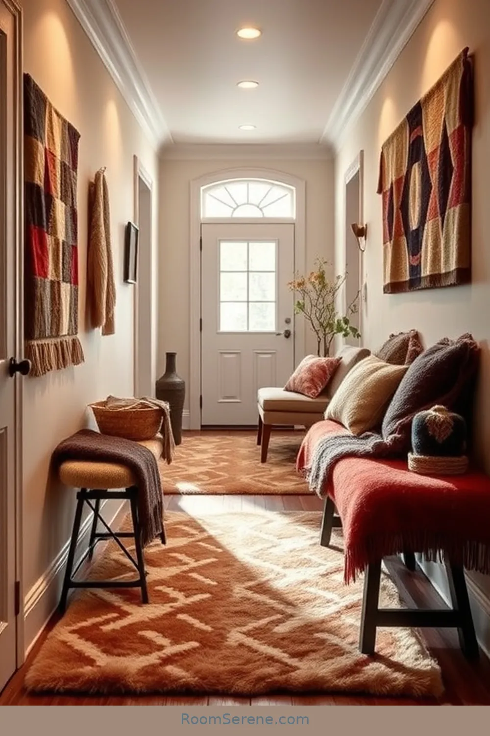 22 Ways to Create Comfort and Coziness in Your Hallway Using Natural Fibers 20 Use Felted Wool Accessories for 22 Ways to Create Comfort and Coziness in Your Hallway Using Natural Fibers