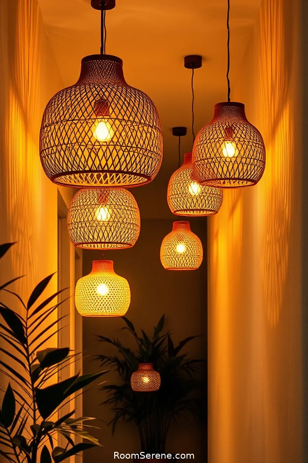 22 Ways to Create Comfort and Coziness in Your Hallway Using Natural Fibers 17 Use Natural Fiber Lighting Fixtures for 22 Ways to Create Comfort and Coziness in Your Hallway Using Natural Fibers